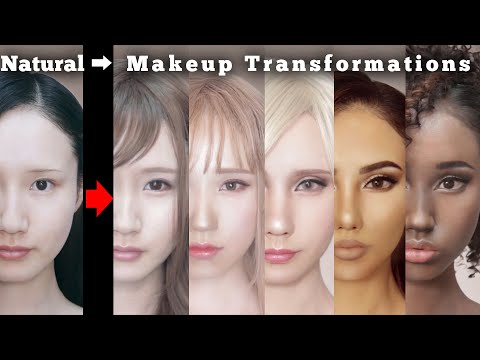 Makeup transformations into beautiful women in their twenties around the world AmaterasuEVE