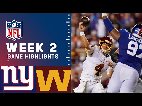 Giants vs. Washington Week 2 Highlights NFL 2021