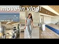 MOVE IN VLOG! 🏠✨ empty apartment tour, unpacking, living alone, shopping, etc!