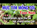 Karaoke Mực Tím Mồng Tơi - Tone Nam Beat Mới | Karaoke Huỳnh Lê