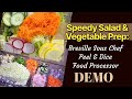 Speedy Salad & Vegetable Prep: Breville Sous Chef Peel & Dice Food Processor Demo!