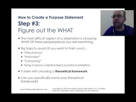 Creating A Dissertation Problem Statement