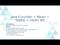 Java + Cucumber + TestNG +IntelliJ