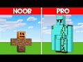 Minecraft Battle: GOLEM HOUSE BUILD CHALLENGE - NOOB vs PRO vs HACKER vs GOD in Minecraft!