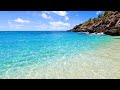Tropical Beach Ambience: 3 Hours of Peaceful Ocean Waves (4K Video)