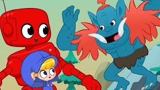Morphle meets the Scary Mountain Giant + Dinosaurs, Monsters and Dragons