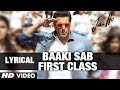 Baaki Sab First Class Lyric Video | "Jai Ho" | Salman Khan, Tabu