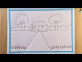 😍😍Scenery drawing technique in very short time || Drawing for Beginners