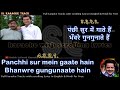 Panchhi sur mein gaate hain | clean karaoke with scrolling lyrics