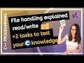 C++ file handling for beginners! The easiest way to read/write into text files!