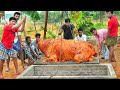 300 Kg WHOLE BEEF ROAST | 6 Hours Roasting a Whole Buffalo Tandoor | Beef Mandhi Recipe