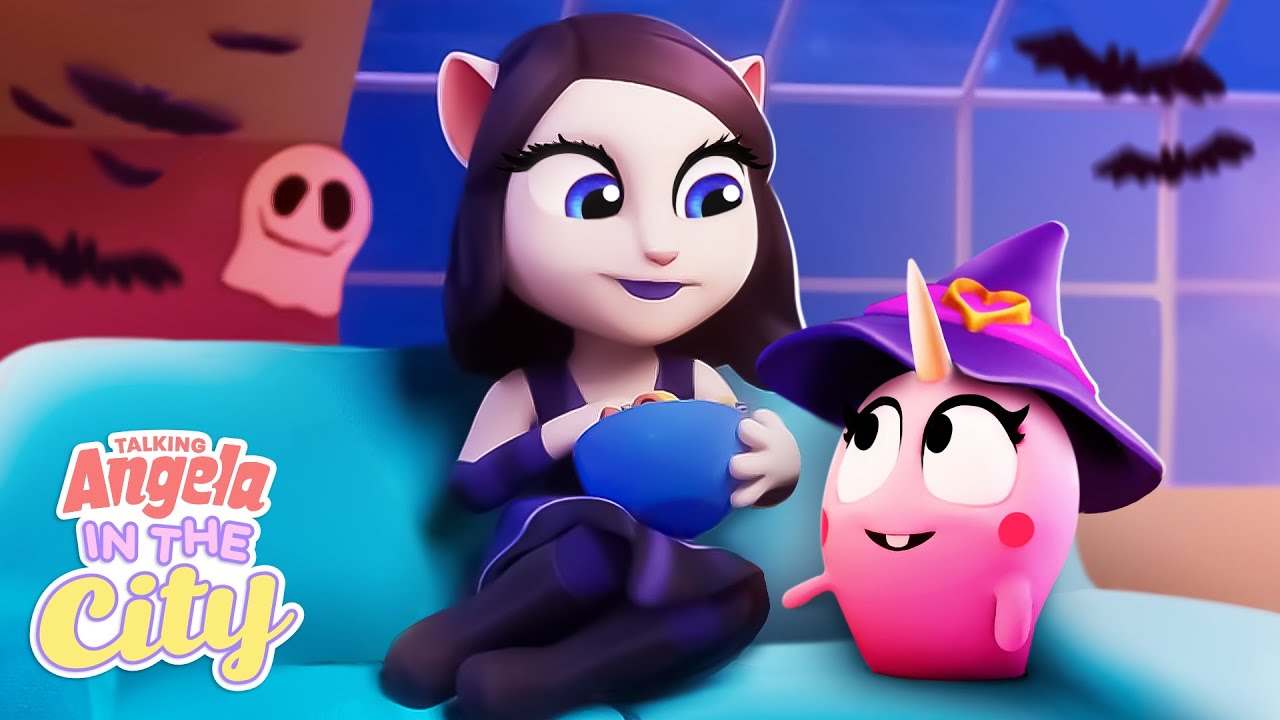 Halloween At Angela’s! 🧡🖤🧡 Talking Angela: In The City Cartoon Collection