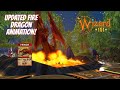 Wizard101: UPDATED FIRE DRAGON ANIMATION! 4-14-2021