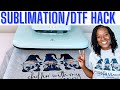 SUBLIMATION ON COTTON WITH DTF POWDER HACK | SUBLIMATION HACK