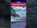 Goods Train Carrying Fuel Derails, Catches Fire Along Arizona-New Mexico Border | Watch #shorts