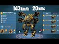 [WR] 143km/h TYPHON w/ Ultimate Orkan - 20kills Gameplay | War Robots Update 10.0