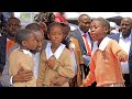 Twin sisters Orphans cried when singing while H.E Simba Arati Watching