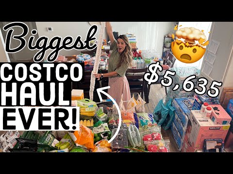 🤯 ENORMOUS 5K COSTCO HAUL Large Family Grocery Haul MOM OF 5 