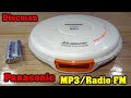 Discman Panasonic MP3 SL-SV590 Radio fm radio  cd player AA batteries test MP3 walkman