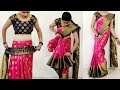 Easy & beautiful silk saree draping step by step for beginners | saree pleats making tricks guide
