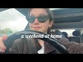 another weekend spent at home | travel vlog: grwm, packing, and suburban life.
