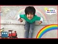 Download Kid Playtime outside with a Colorful Chalk drawing rainbow and truck with Ryan's family Review mp4 3gp mp3 videos - waplic