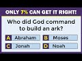 BIBLE QUIZ: ONLY A BIBLE GENIUS CAN SCORE 20/20 | #challenge 20
