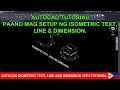 AUTOCAD ISOMETRIC TEXT, LINE AND DIMENSION 16TH TUTORIAL
