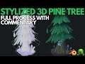 Stylized 3D Pine Tree