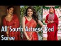 All South Indian Actress Red colour Saree || Beautiful Pics South Indian actress|| Red Saree Photos