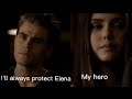 Stefan being a protective boyfriend for Elena