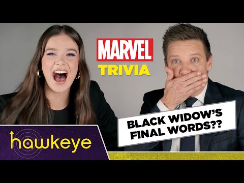  Hawkeye Stars Jeremy Renner And Hailee Steinfeld Take An MCU Trivia Quiz