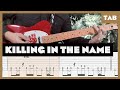 Rage Against the Machine - Killing in the Name - Guitar Tab | Drop D | Lesson | Cover |Tutorial