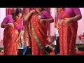 How To Drape Silk Saree With small Pleate | Aunty Saree Draping Style