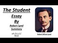 The Student Essay by Robert Lynd  Summary in Urdu/Hindi