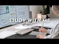 🌧️ 2-HOUR STUDY WITH ME | 🎹 Calm Piano, Gentle Rain | Japanese Study | Pomodoro 50/10