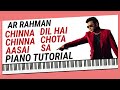 How To Play "Dil Hai Chota Sa | Chinna Chinna Aasai" - Piano Tutorial (AR Rahman)