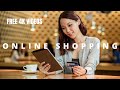 FREE 4K/HD ONLINE SHOPPING//HOME DELIVERY//ONLINE PAYMENT STOCK FOOTAGE - NO COPYRIGHT VIDEOS.