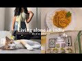 living alone in india | life of indian girl | aesthetic vlog ☁️🍃 | a day in my life | slice of life