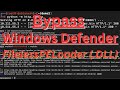 How to bypass Windows Defender - with .DLL FilelessPELoader (Meterpreter Reverse Shell)