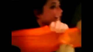 Wedgie girl in orange panties