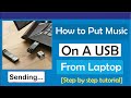 How to Put Music on a USB from a Laptop/How to put songs in Pendrive from laptop