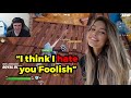 Valkyrae says, "I think I HATE you" to Foolish after he INSULTS her glider | Fortnite