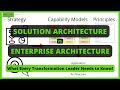Solution vs Enterprise Architecture Tutorial