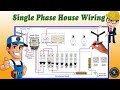 Single Phase House Wiring Diagram / Energy Meter / Single Phase DB Wiring