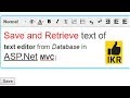 How to Save Text Editor's text into Database and Retrieve data with exact CSS [Text Editor]