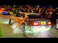 Modified Cars SEND IT At Crazy Street Meet! - Modified Cars Leaving a Car Meet! (Tanoshi Events!)
