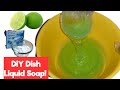 DIY Liquid Dish Soap with Lemon and Baking soda! #howtomakeliquiddishwashathome, #soapmaking