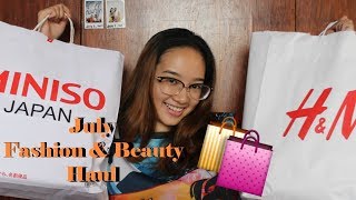 July 2017 Haul ft. Miniso, SM Dept., H&M, Bench, Sleek | Philippines