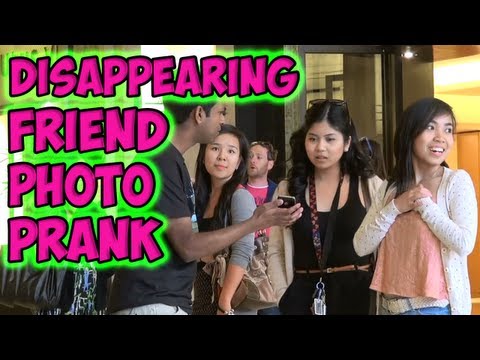 Disappearing Friend Photo Prank